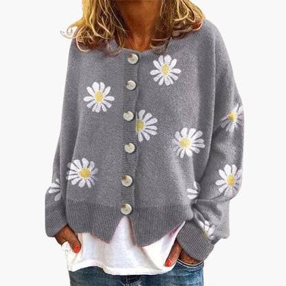 Ladies Floral Long Sleeve Sweater