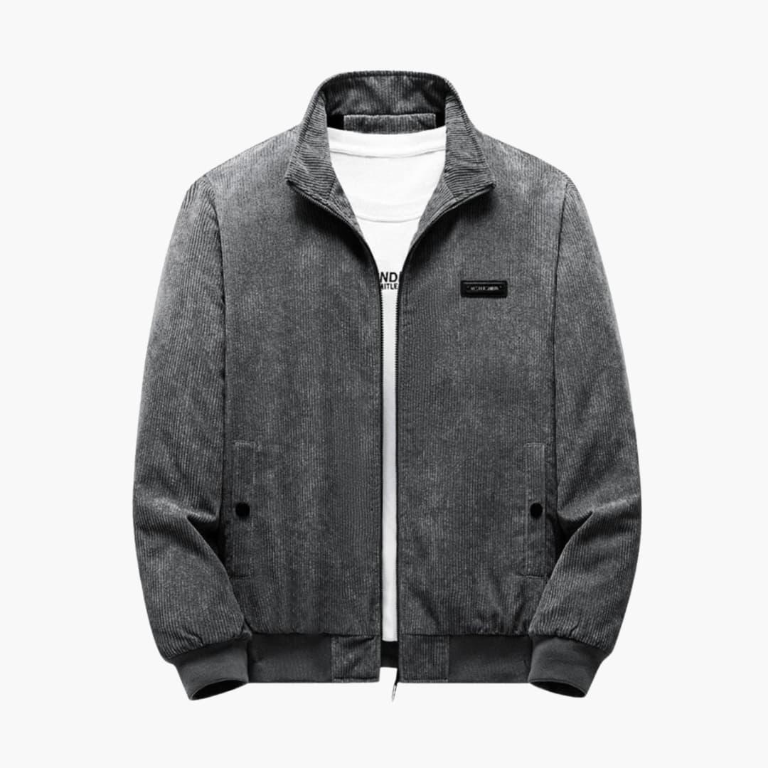 Warm Ribbed Winter Coat for Men