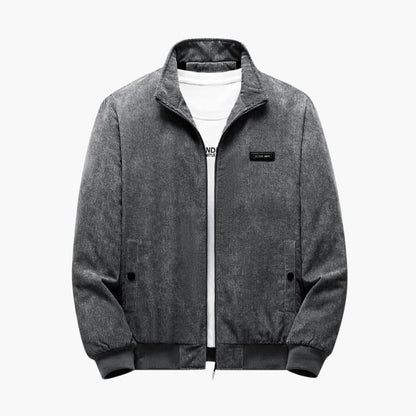Warm Ribbed Winter Coat for Men
