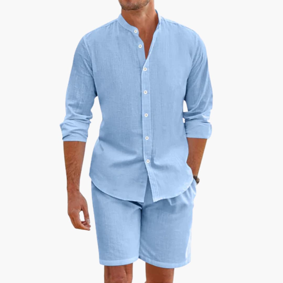 Lightweight Linen Short Set for Men