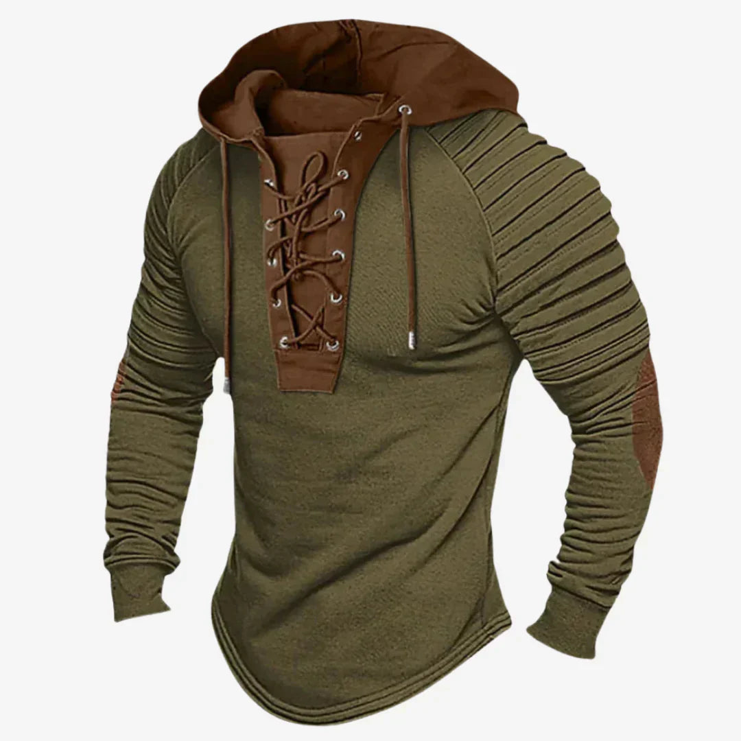 Soft Hoodie with Drawstring Neck for Men - Olytrend