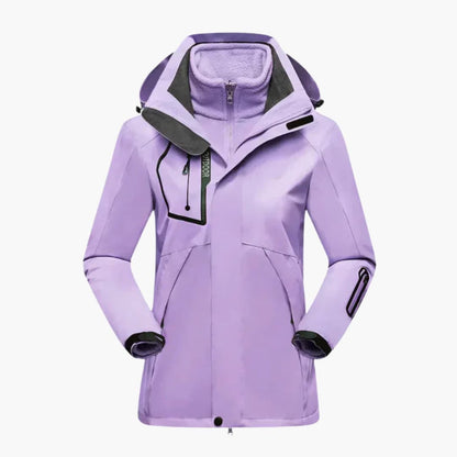 Waterproof Women's Snow Jacket with Zip