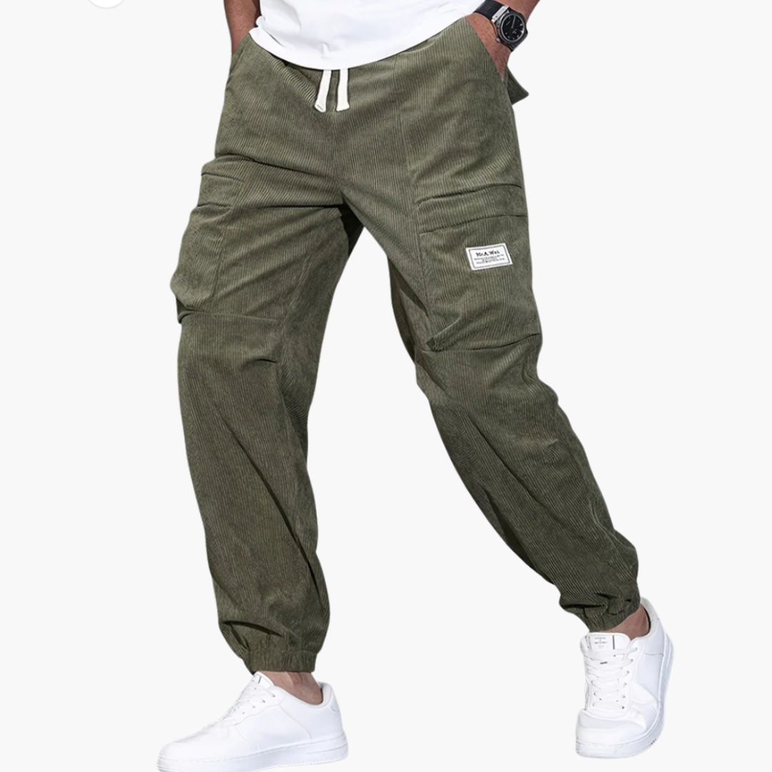 Comfortable Mens Corduroy Trousers with Pockets