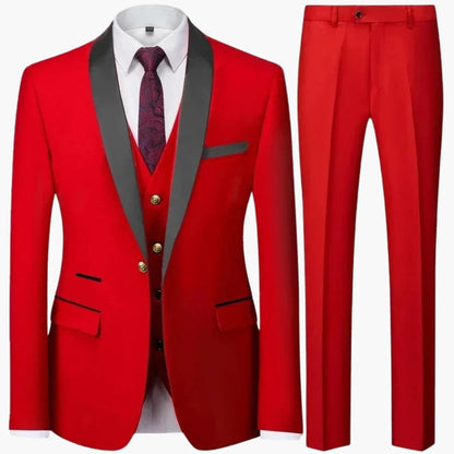 Classic Tailored 3 Piece Mens Formal Suit