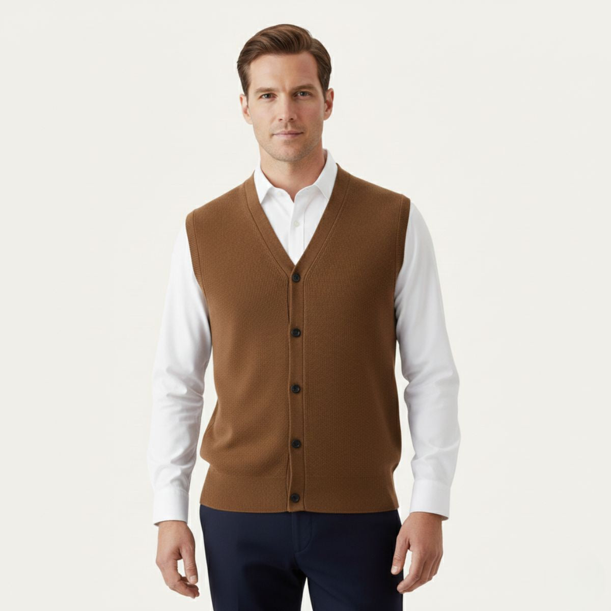 Stylish Men's Slim Fit Knit Vest