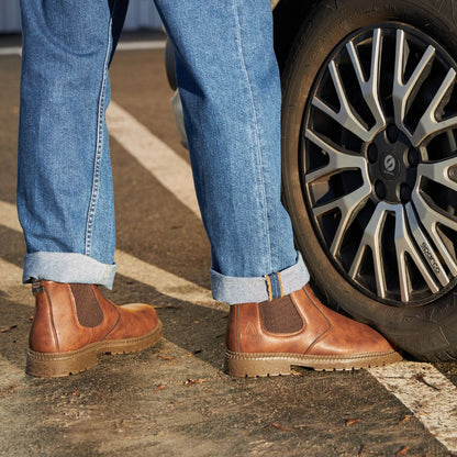 Tough Leather Work Boots for Men
