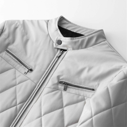 Classic Men's Leather Motorcycle Jacket