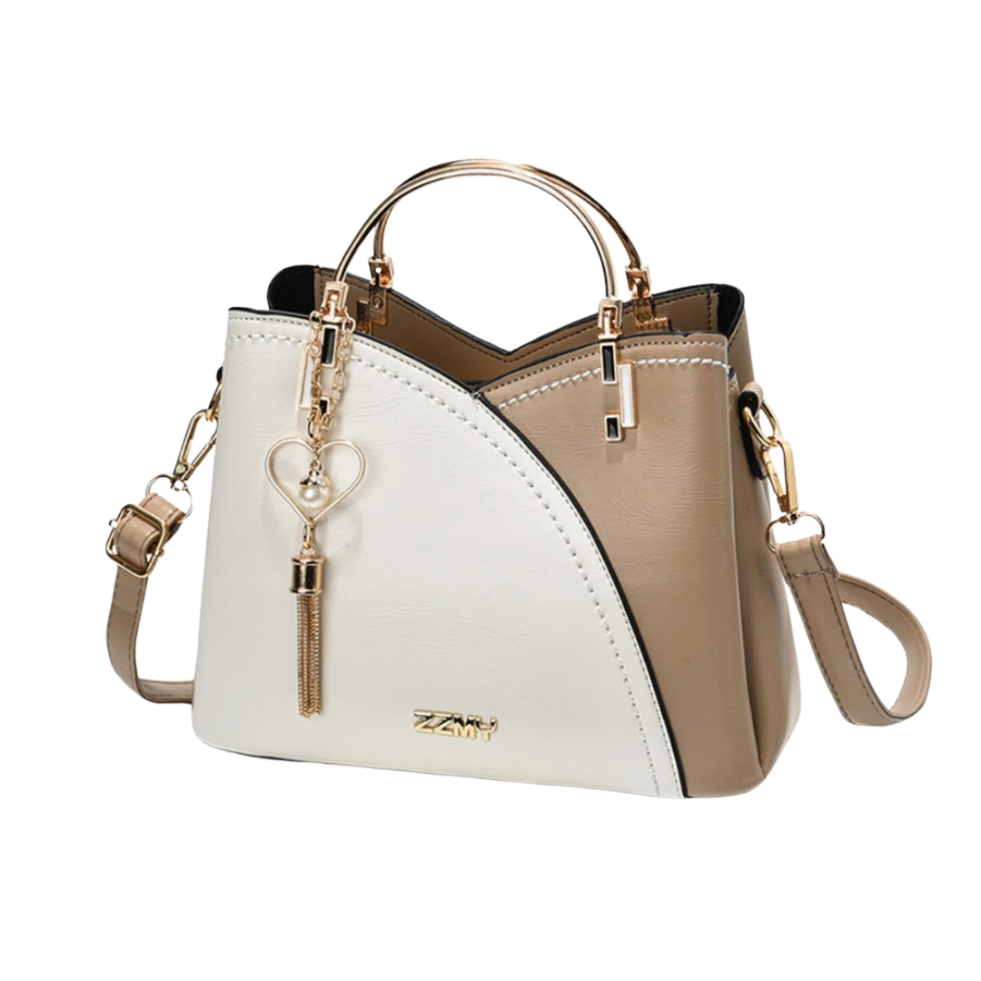 Classic Patchwork Faux Leather Tote Bag for Women - Olytrend