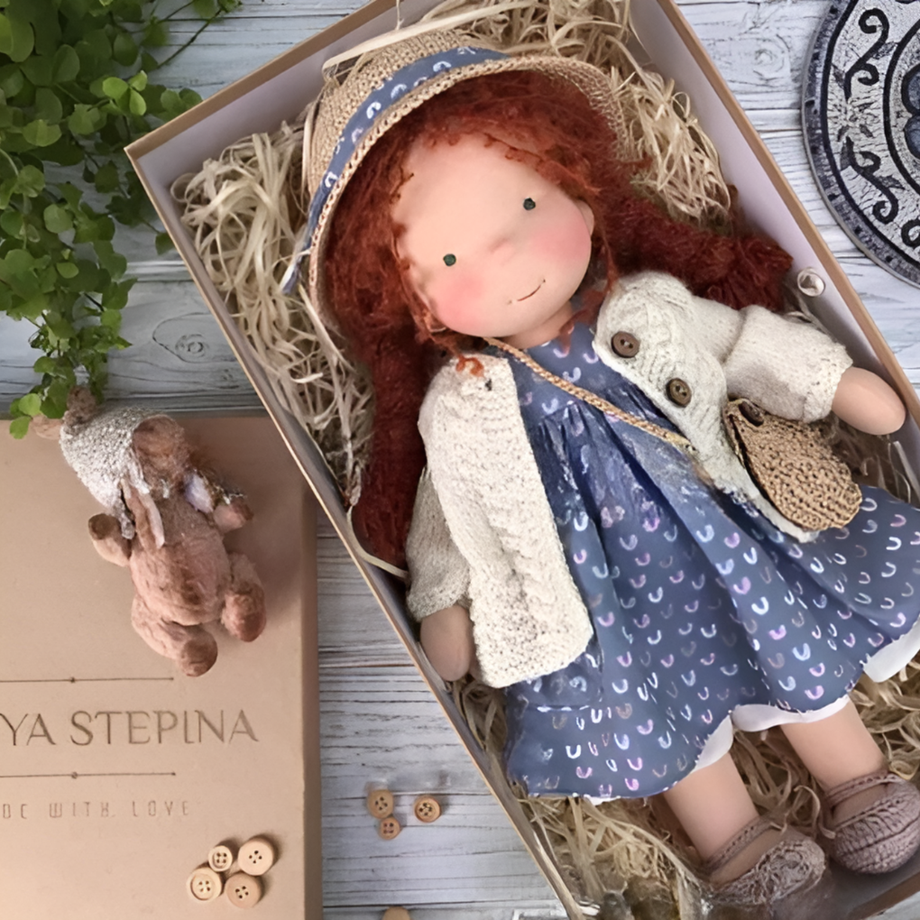 Soft Plush Artisan Teddy Doll