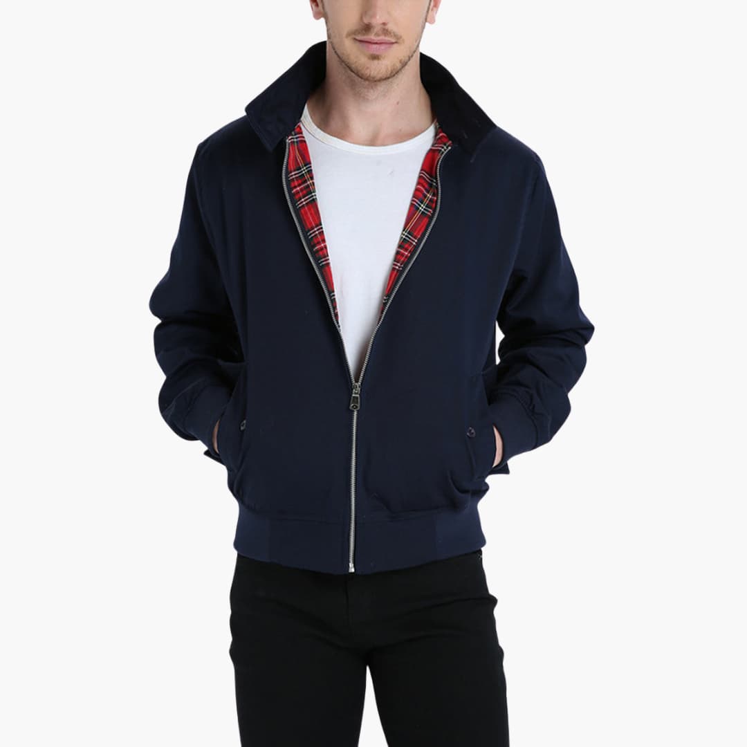 Classic Fit Men's Harrington Jacket - Olytrend