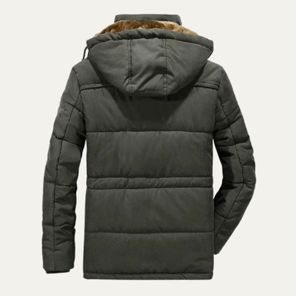 Thermal Men's Insulated Hooded Winter Coat Jacket