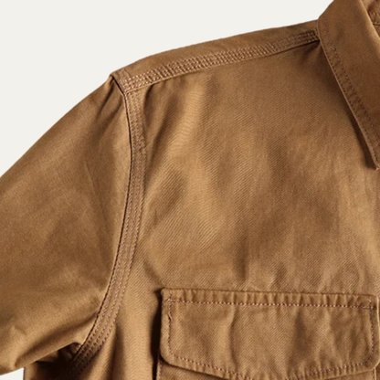 Reliable Men's Cotton Work Shirt with Pocket Storage