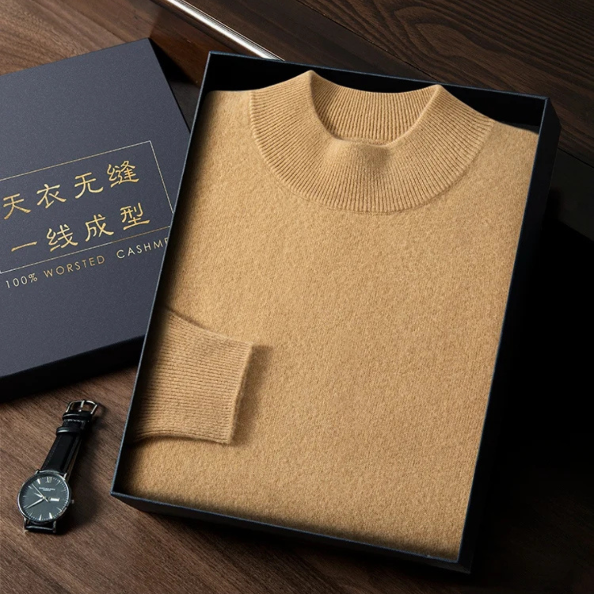 Premium Men's Soft Cashmere Crew Sweater