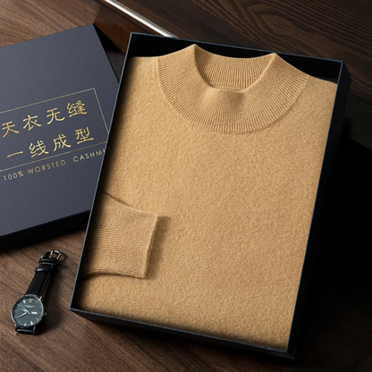 Premium Men's Soft Cashmere Crew Sweater