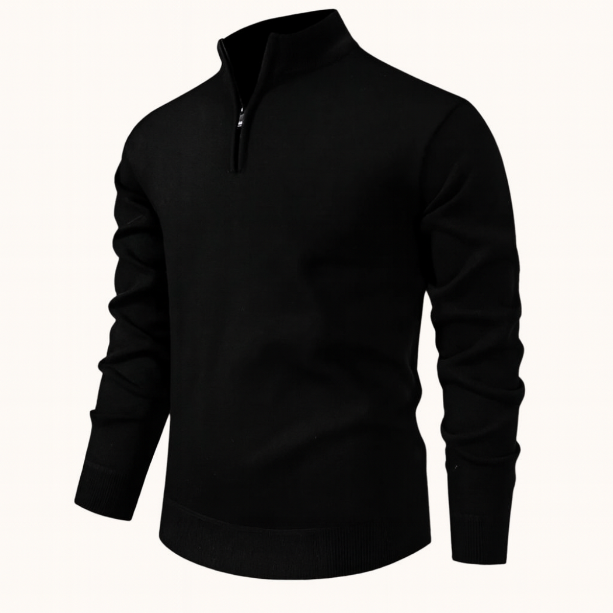 Men's Quarter Zip Fleece Pullover Sweater