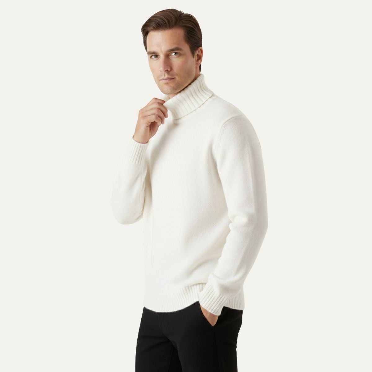 Cozy Men's Thick Crew Neck Winter Sweater