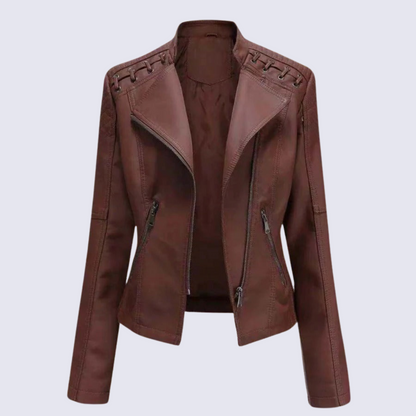 Vegan Leather Women's Biker Jacket