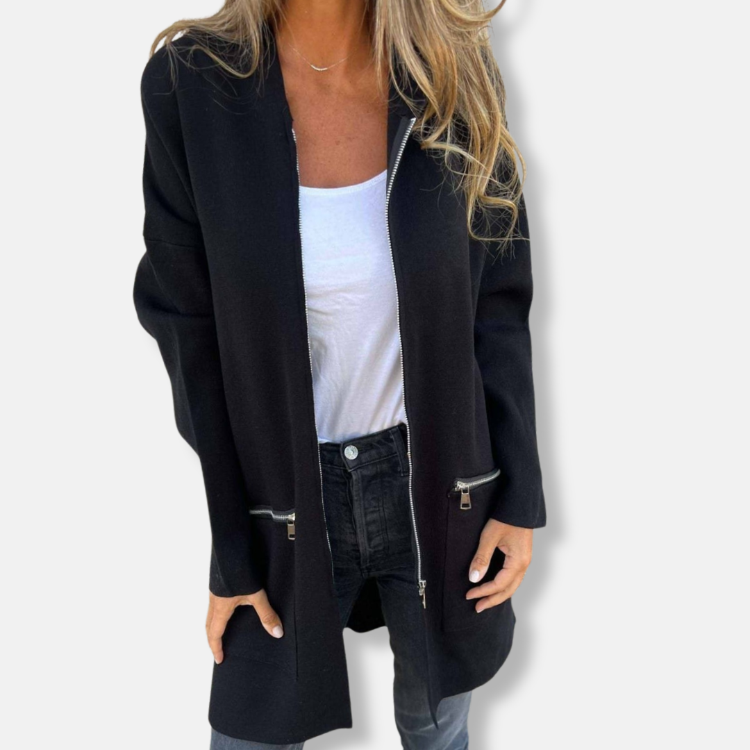 Plush Large Zip Up Hoodie Cardigan