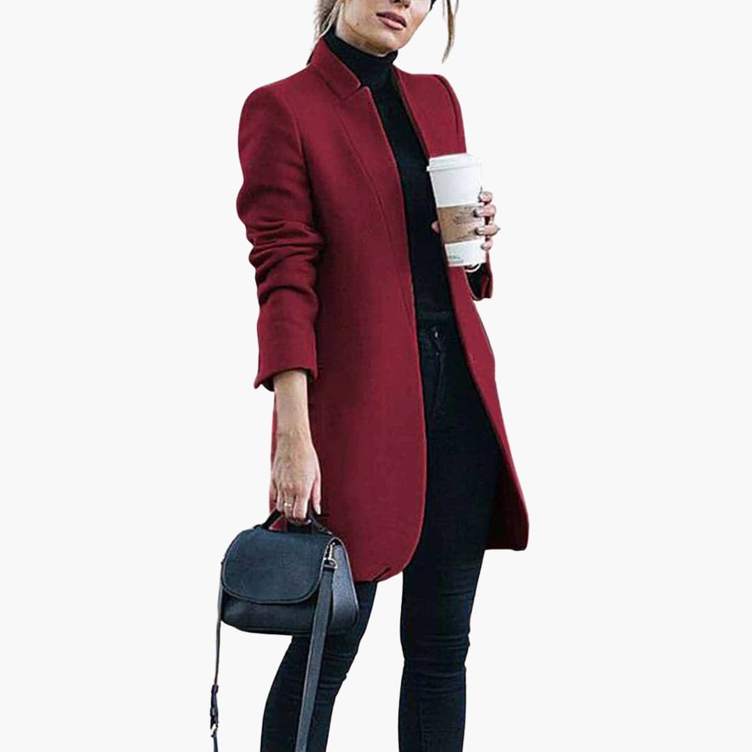 Ladies Classic Waterproof Coat with Pockets