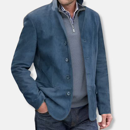 Classic Fit Mens Jacket Soft Button Coat
