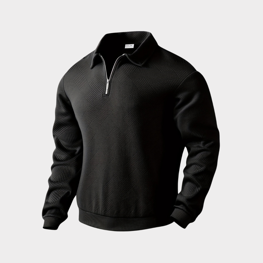 Classic Mens Quarter Zip Sweater