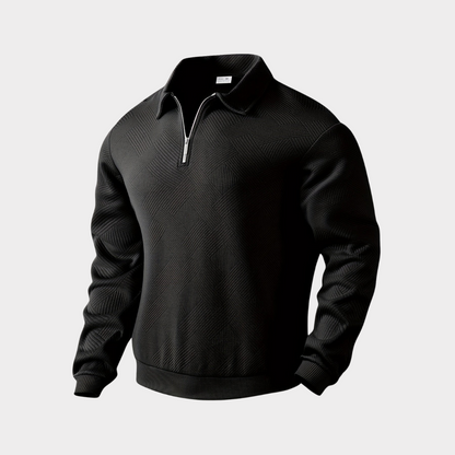 Classic Mens Quarter Zip Sweater