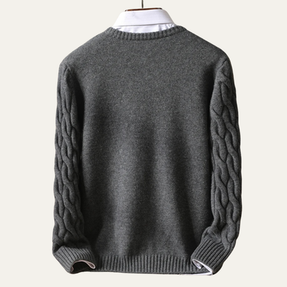 Classic Men's Cozy Cable Knit Sweater