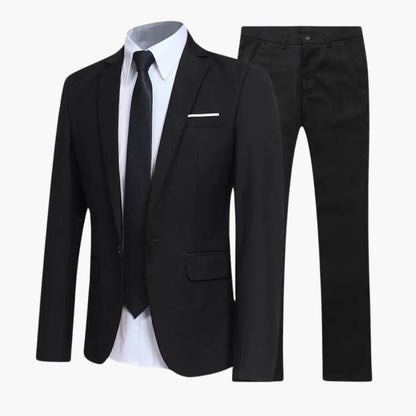 Classic 2-Piece Men's Business Suit - Slim Fit - Olytrend
