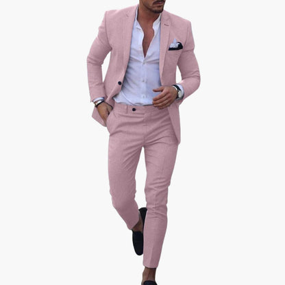 Slim Fit Mens Wool Blazer Suit