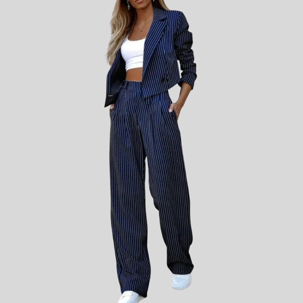 Classic Two-Piece Women's Suit Set for Workwear - Olytrend