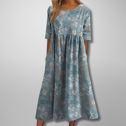 Casual Flower Knee Length Dress