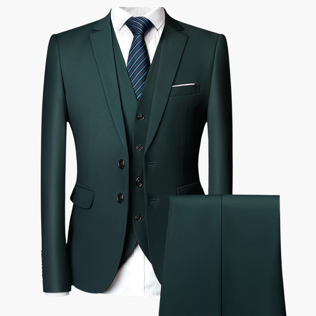Elegant Single-Breasted Men's Wedding Suit