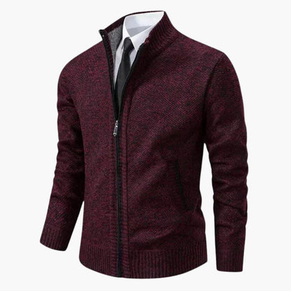 Men's Cozy Zip Up Ribbed Jacket