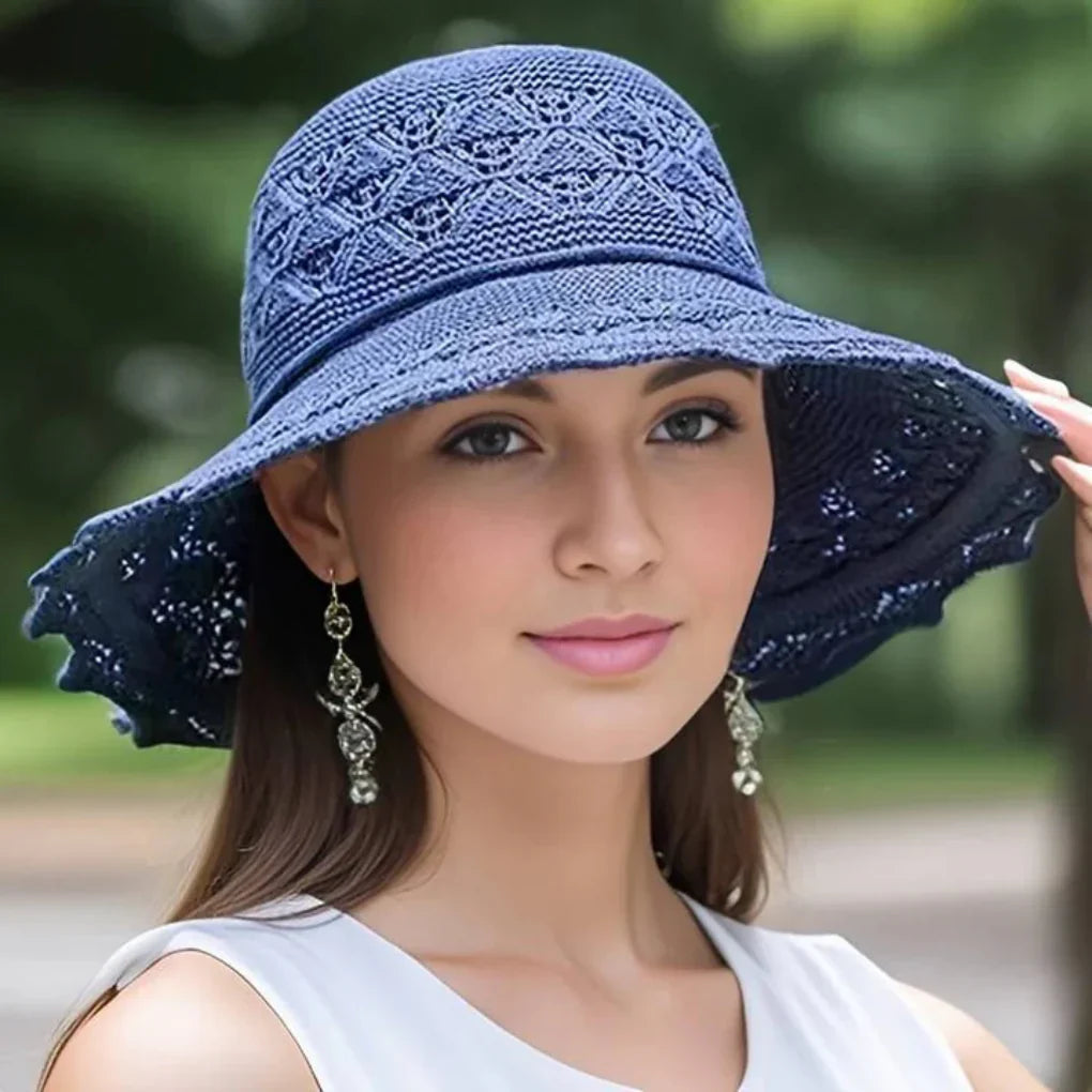 Chic Floral Summer Hat for Ladies