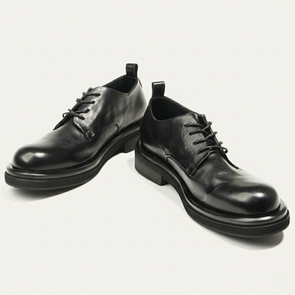 Classic Black Leather Oxford Shoe