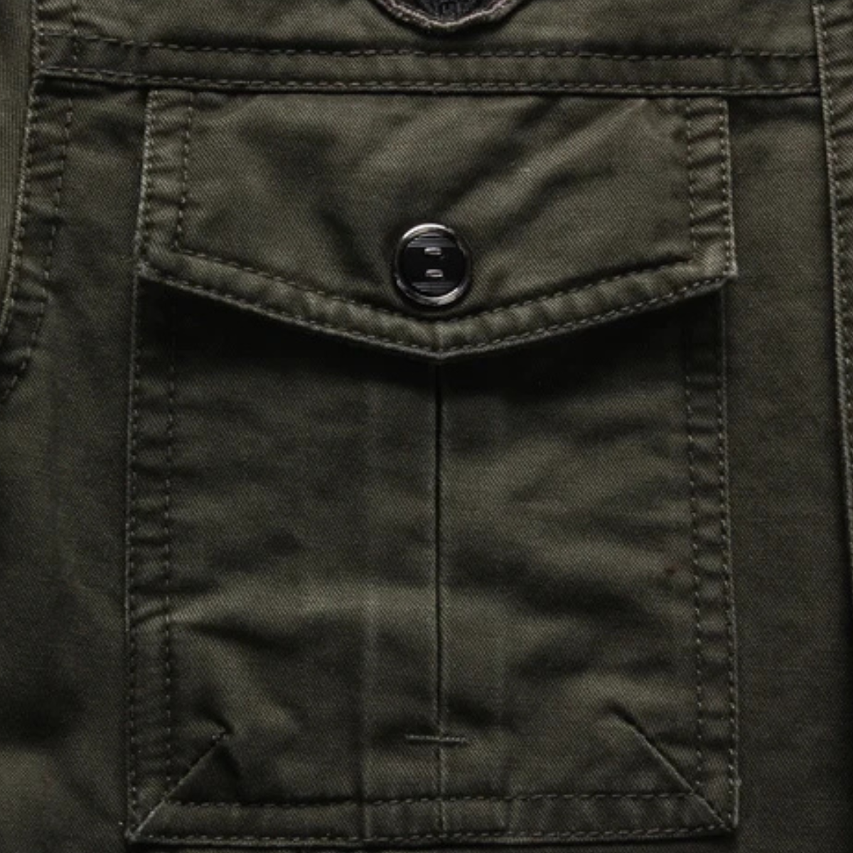 Rugged Mens Military Style Cargo Coat