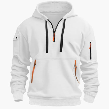 Comfortable Men's Zip Up Hooded Sweatshirt