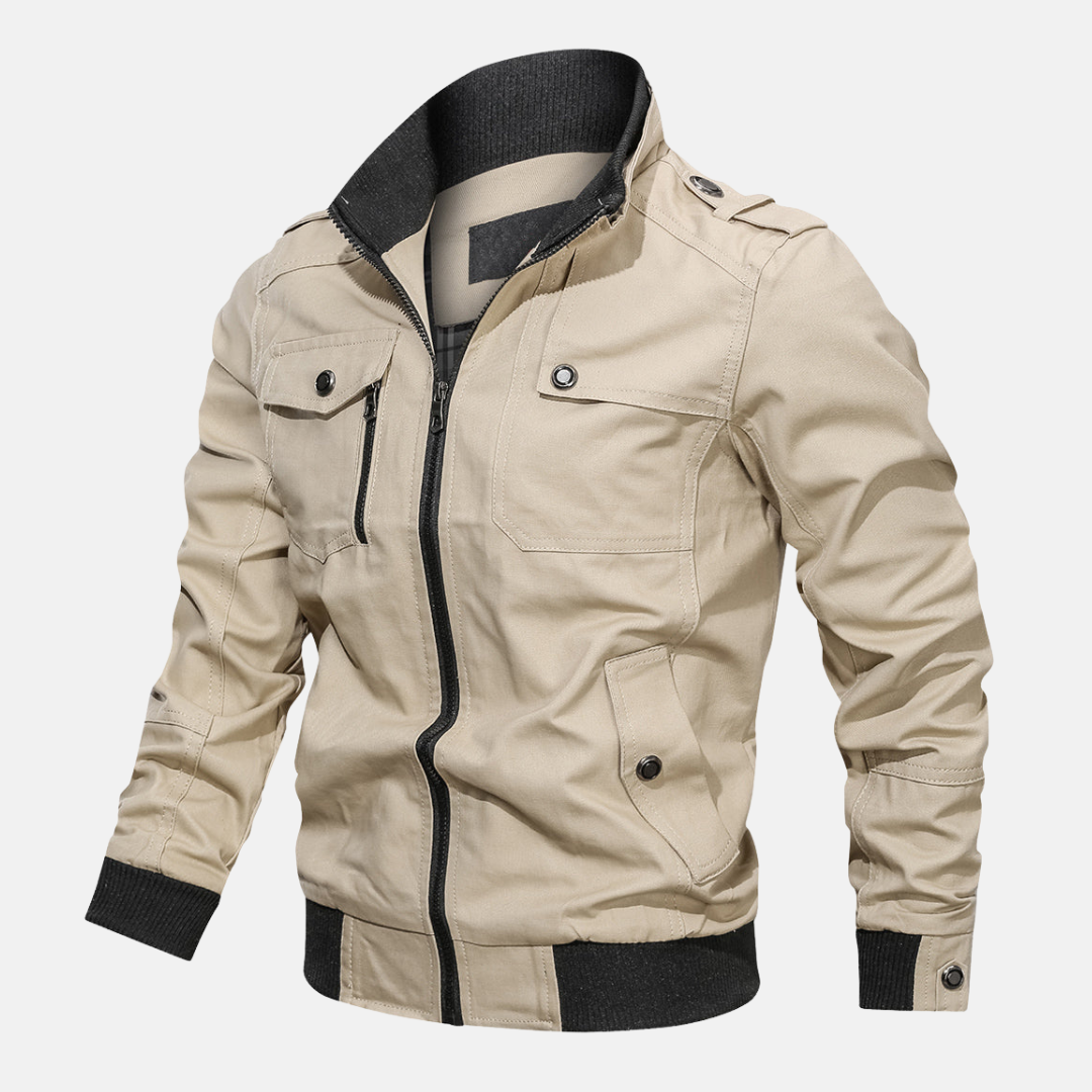 Classic Men's Zip Up Bomber Jacket