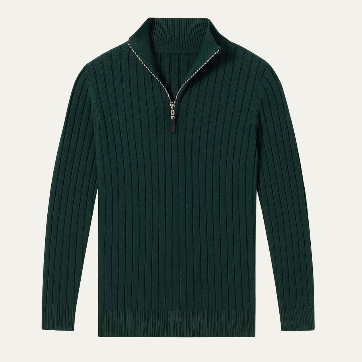 Classic Quarter Zip Men's Sweater - Rich Style