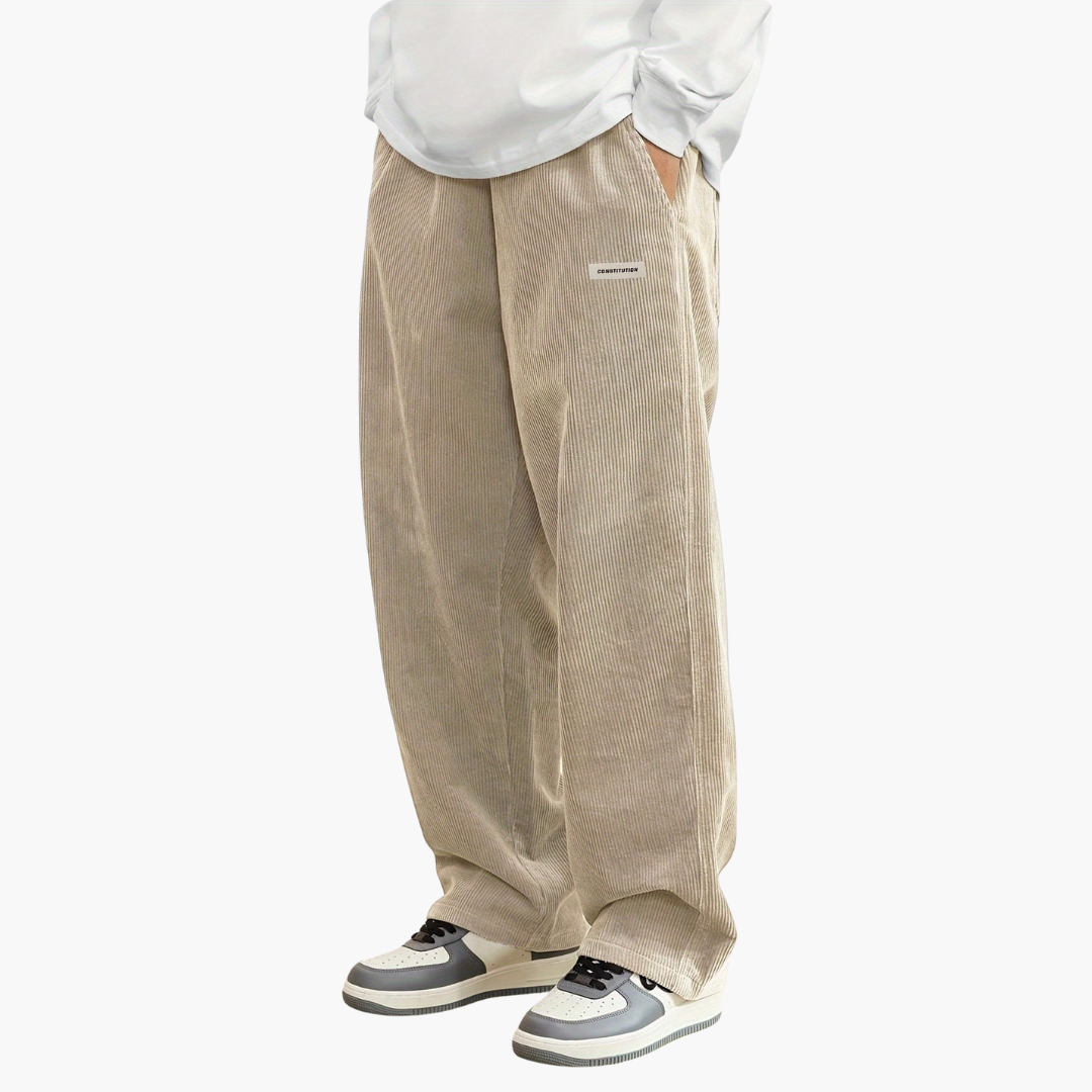 Comfortable Fit Men's Elastic Waist Pants