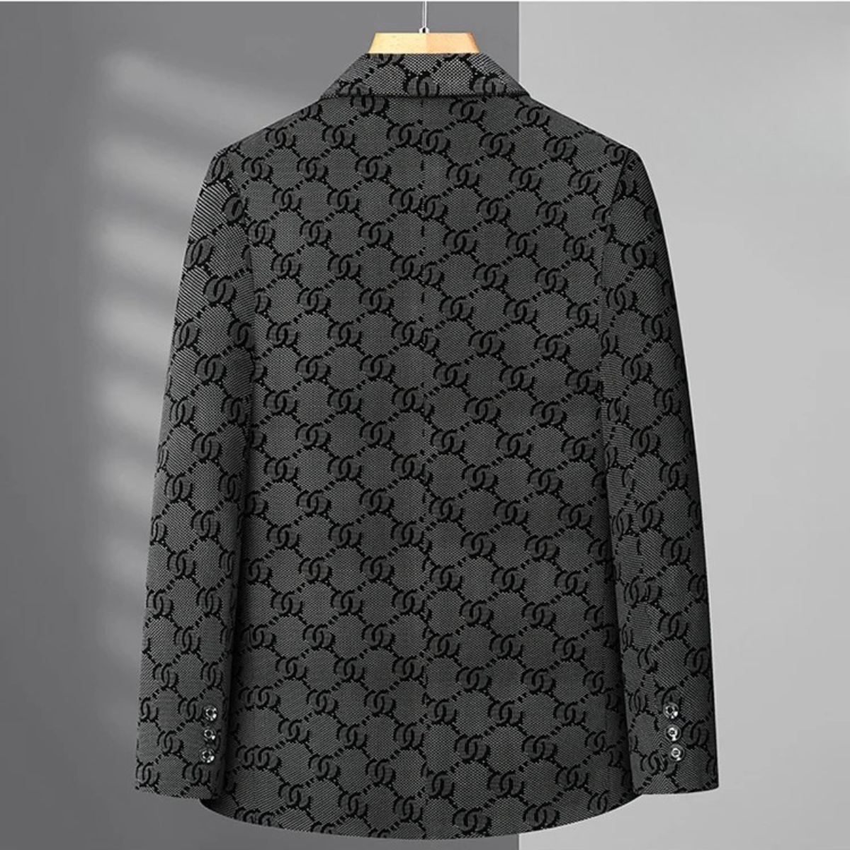 Classic Men's Large Houndstooth Office Jacket