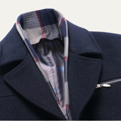 Classic Men's Wool Overcoat for Winter