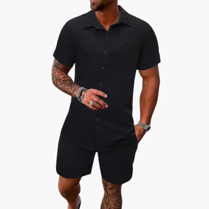 Soft Cotton Mens 2 Piece Suit Set