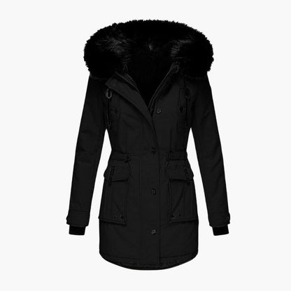 Waterproof Hooded Women's Winter Coat with Pockets