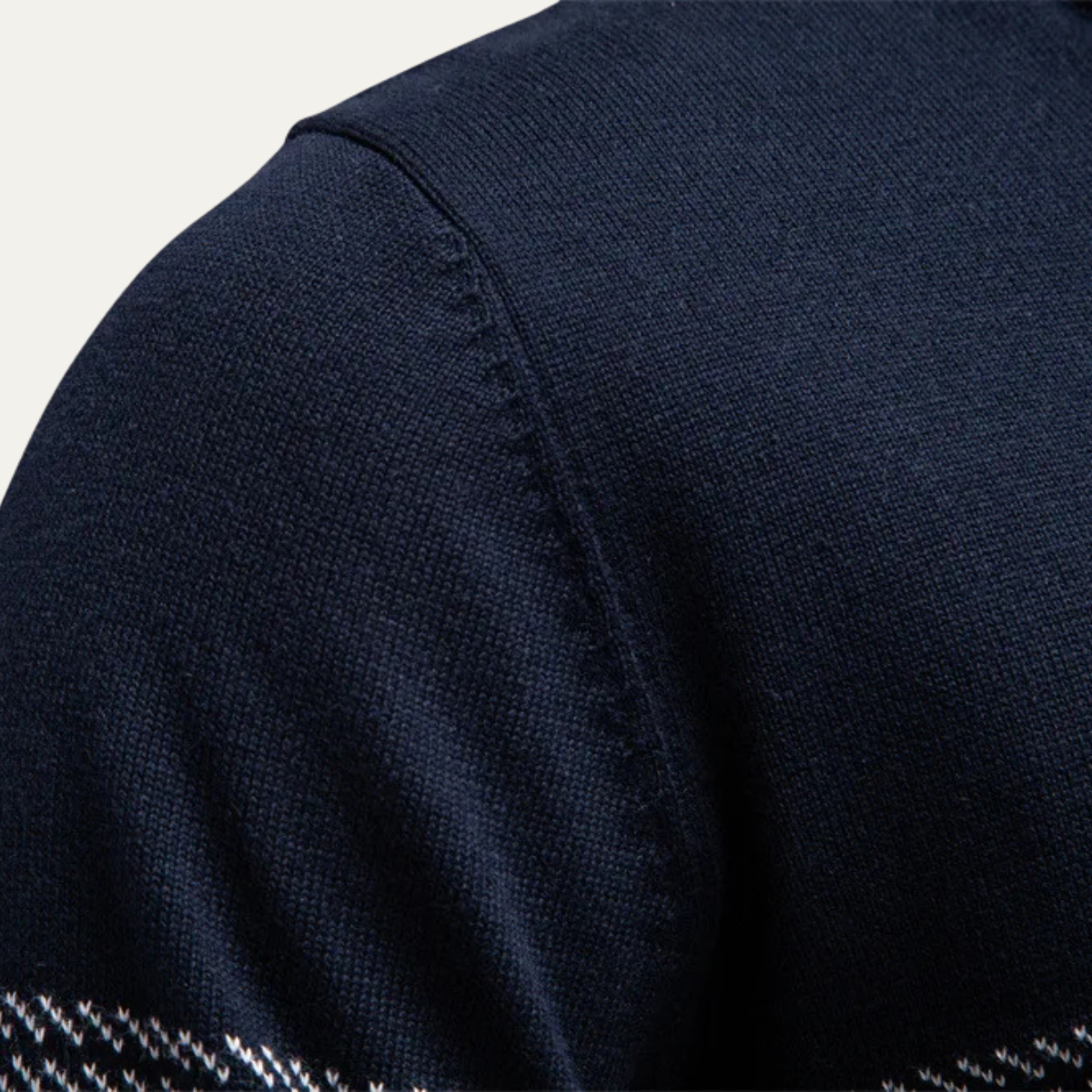 Smart Men's Zip Knit Casual Sweater