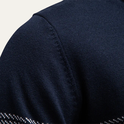 Smart Men's Zip Knit Casual Sweater