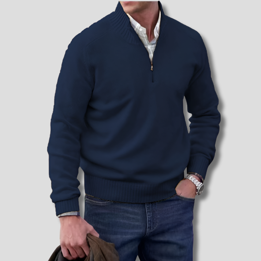 Classic Men's Zip Up Sweater