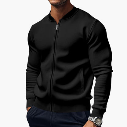 Men's Quilted Zip Up Flight Jacket