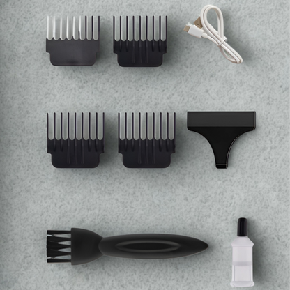 Cordless Hair and Beard Grooming Kit with Accessories