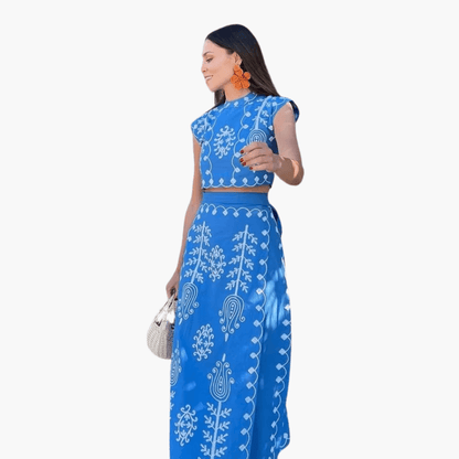 Floral Embroidered Summer Dress for Women